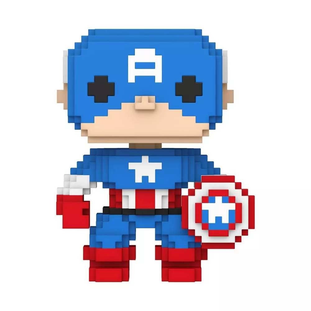Funko POP! Marvel: 8-Bit Captain America Figure – New With Box
